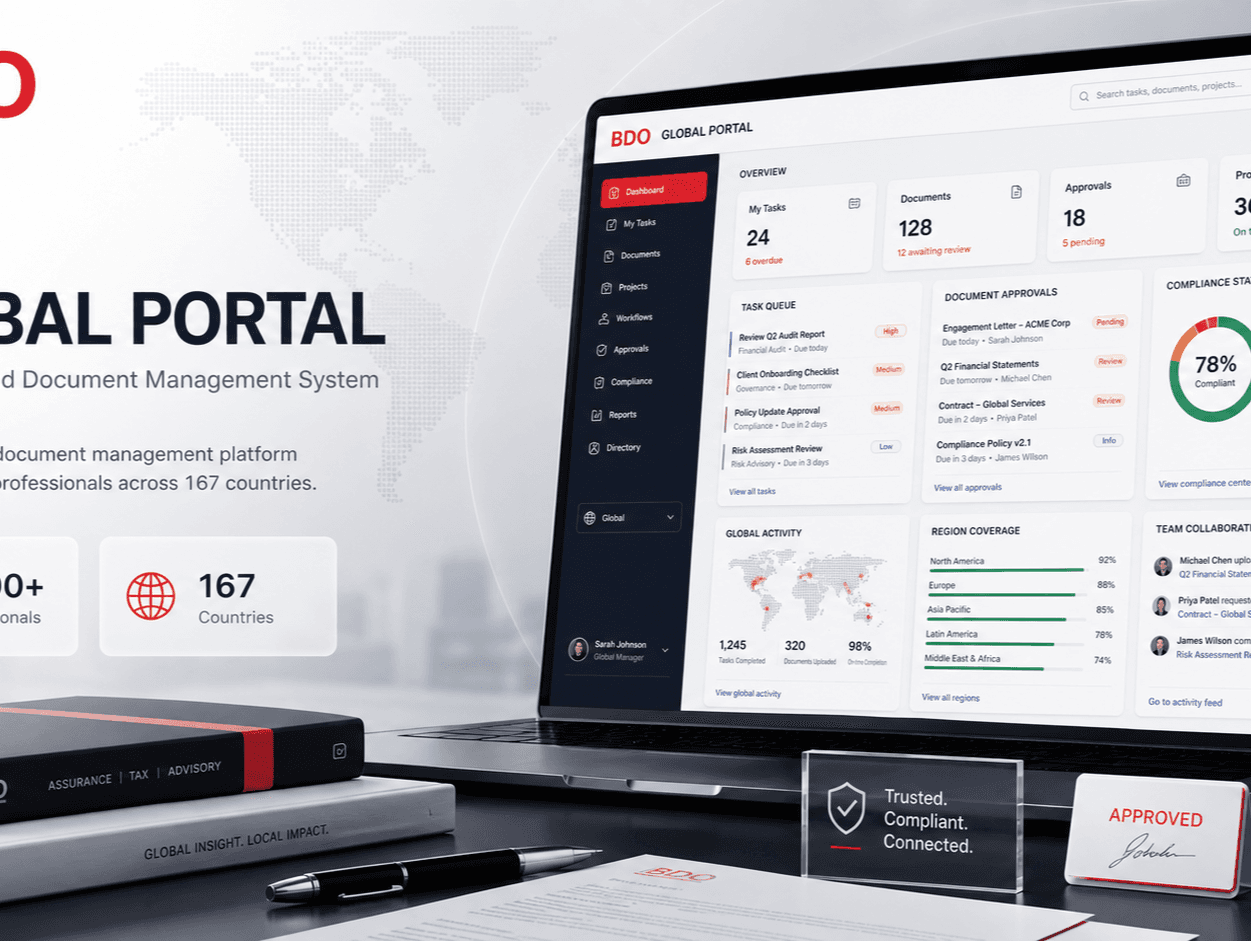 BDO GLOBAL PORTAL project preview